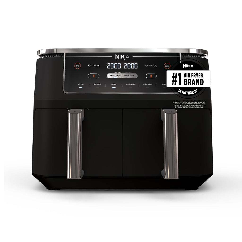Ninja Foodi Air Fryer, 10 Qt DualZone, 6-in-1, Black, DZ302