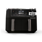 Ninja Foodi Air Fryer, 10 Qt DualZone, 6-in-1, Black, DZ302