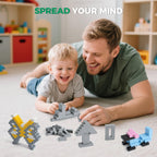 HUIZDQ 500 Piece Classic Building Bricks and 1 Gray Baseplate, 2x4 Bricks Bulk Creative Building Toys, Blocks Bulk for Kids Ages 6+, Light Gray