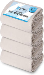 ZUPERIA Canvas Drop Cloth for Painting (Size 5'x20' Feet Pack of 4) Pure Cotton Painters Drop Cloth for Painting, Furniture & Floor Protection, All Purpose Thick Canvas tarp with Double Stitched Edges