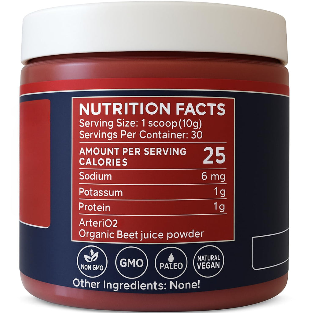 PureClean Organic Beet Juice Powder - Nitric Oxide Supplement - 100% USA Grown Beets - Organic Beet Root Powder 30 Servings, 300g (2 Jars 60 Servings)