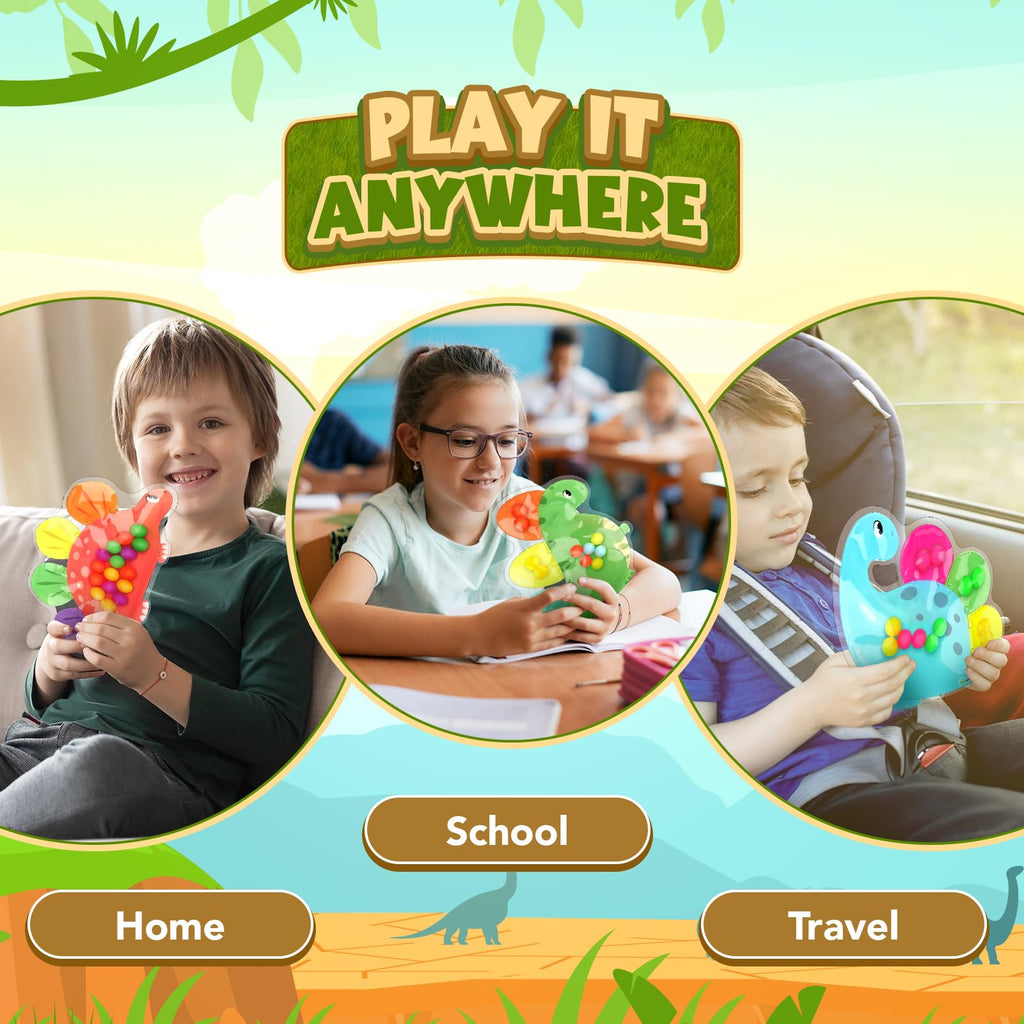 ZaxiDeel Dinosaur Sensory Toys for Toddler Kids : Easter Basket Stuffers Gift Quiet Fidget for Classroom, Montessori Preschool Learning Activities Calm Down Travel Toys for Kids Ages 3 4 5