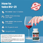 RU-21 The Supplement for When You Want to Drink & Go to Work The Next Morning | Feel Better After Celebrating & Support Your Liver | Trusted for 23+ Years | Made in USA (120 Pills, 60 Servings)