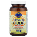 Garden of Life Vitamin D, Vitamin Code Raw D3, Vitamin D 2,000 IU, Raw Whole Food D3 Supplements with Chlorella, Fruit, Veggies & Probiotics for Bone & Immune Health, 120 Vegetarian Capsules
