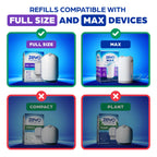 Zevo Flying Insect Trap Official Refill Cartridges - Fits Zevo Trap and MAX Indoor Fly Trap, Trap+Lock Technology Fly Trap Refill for Gnats, House Flies & Fruit Flies (8 Official Refill Cartridges)
