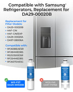Waterdrop DA29-00020B Refrigerator Water Filter, Replacement for Samsung® HAF-CIN/EXP, DA29-00020A/B, DA29-00020B-1, RF263BEAESR, RF28HMEDBSR, RF263TEAESG, RF4287HARS, 3 Filters