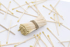 3” Inch Long Wooden Refill Matchsticks with Strike Stickers - Safety Matches Wholesale Bulk Loose by Chandler Studio (Yellow, 100 Pieces)