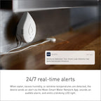 Moen White Flo Smart Water Leak Detector, Water Sensor Alarm for Home, 3-Pack, 920-005