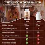 Nokuba Himalayan Tartary Buckwheat Supplement with Quercetin, Zinc, Rutin, Vitamin C, D, Curcumin for Immune Support & Antioxidant & Gut Health - 240 Vegan Capsules