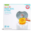 Munchkin Arm & Hammer Snap, Seal & Toss Refill Bags, 20 Pack