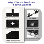 Starfavor 2 Pcs Large Sound Dampening Blanket 96" x 80" Heavy Duty Soundproof Blanket Noise Reduction Studio Sound Absorption Curtian/Light Blocker/Moving Blanket