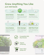 URUQ 188pcs Hydroponic Pods Kit Compatible with AeroGarden & Most Brands