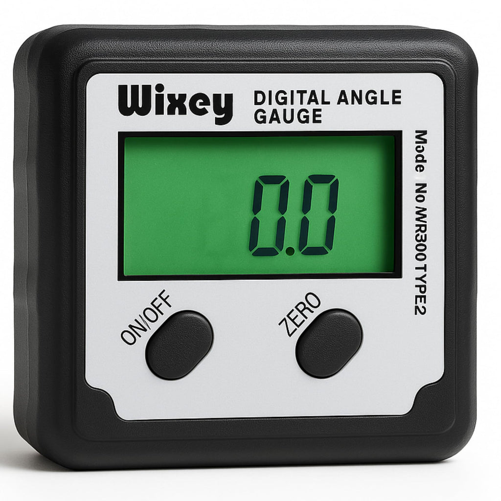 Wixey Digital Angle Gauge | Digital Angle Finder for Table Saw & Miter Saw (Magnetic) – Precision Bevel & Compound Angle Measuring Tool for Woodworking with Backlight