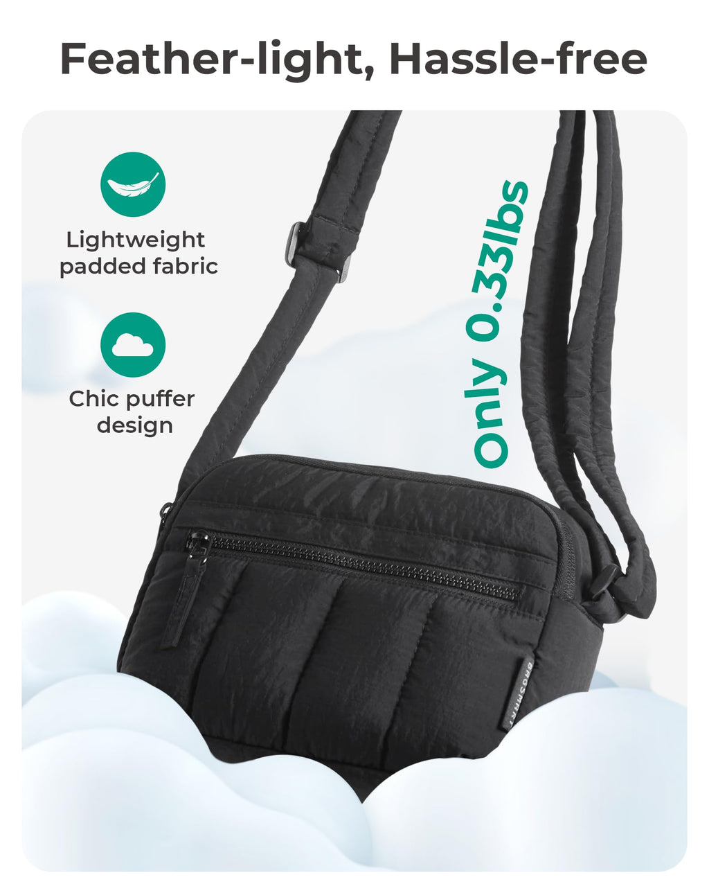 BAGSMART Cross Body Purse, Mini Crossbody Bags for Women Travel Purse
