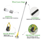 YEELOR Wheel Rotary Edger，Edger for Lawn Edges Alongside Sidewalks & Driveways，with A 58-Inch Adjustable Handle, Ideal for Enhancing The Beauty of Sidewalks, Driveways, and Garden Lawn Edges