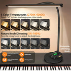 Piano Light, Upgraded LED Piano Lamp for Grand/Upright & Digital Pianos, Music Stand Lamp with Adjustable Gooseneck, Auto-Off Timer, 5 Color Modes Dimmable & USB Charging Port Eye-Care Desk Light