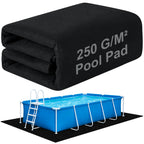 11x7.5Ft Rectangular Pool Liner Pad for Above Ground Swimming Pools,250g/㎡ Heavy Duty Pool Ground Mat Under Pool Pad, Durable Pools Bottom Liner Protector to Prevent Puncture and Extend Liner Life