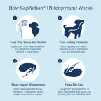 PetArmor CAPACTION Oral Flea Tablets Dogs 2-25 lbs, Nitenpyram, 6-Dose