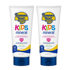 Banana Boat 100% Mineral Kids Sunscreen Lotion SPF 50, Twin Pack | Banana Boat Mineral Sunscreen for Kids, Childrens Sunblock SPF 50, Oxybenzone Free, 6Fl Oz each (Pack of 2)
