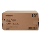 McKesson Medical Exam Table Paper Rolls [12 Rolls] – 18 in x 125 ft White Standard Crepe Disposable Bed Cover for Doctor, Spa, Diaper Changing, Waxing, Nursing, Chiropractor, Patternmaking, Tracing