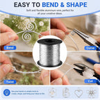 Therwen 200ft 16 Gauge Stainless Steel Wire for Jewelry Making, Gardening