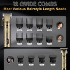 GSKY Hair Clippers for Men Professional, Cordless Clippers for Hair Cutting, Mens Hair Clippers and Trimmer Kit for Barber with LED Display