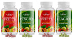 Fruits and Vegetables Supplement - 180 Fruit and 180 Veggie Capsules - Nature Vitamins, Balance of Fruits and Veggies Supports Energy Balance, Soy Free, Vegan Capsules - 360 Count (Pack of 4)