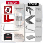 Crafom Corner Clamp for Woodworking, 90 Degree Corner Clamp With Box, Set of 8(3” 5.5”) Aluminum Alloy Right Angle Clamp, Wood Working Tools, Positioning Squares for Frame, Box, Cabinets, Drawers.