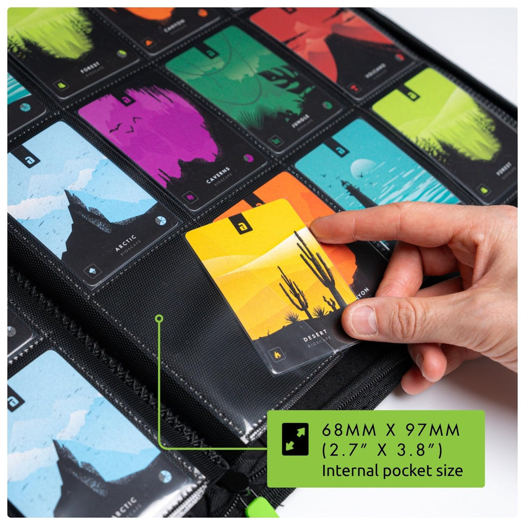 Vault X 12 Pocket Zip Trading Card Binder 480 Cards Exo-Tec (Black)