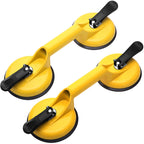 FCHO Glass Suction Cups Heavy Duty Aluminum Vacuum Plate Handle Floor Holder Hooks to Lift Large Glass/Tile Suction Cup Lifter/Moving Glasses/Pad for Lifting/Dent Puller (2 Pack)