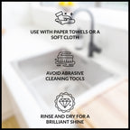 HOPE'S Perfect Sink 8.5 oz Sink Cleaner and Polish, Restorative, Water-Repellant Formula, Stain Remover, Good for Brushed Stainless Steel, Cast Iron, Porcelain, Corian, Composite, 6 Pack