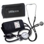 Santamedical Aneroid Sphygmomanometer - Bp Cuff with Stethoscope - Black