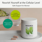 Needed. Cellular Aging Support - Antioxidants Supplement with Alpha Lipoic Acid, Acetyl L-Carnitine & PQQ - Third Party Tested Mitochondrial Supplement - 30 Servings