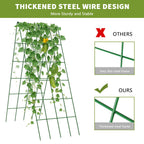 UrGROWA Cucumber Trellis 2 Pack,Foldable A-Frame Garden Trellis