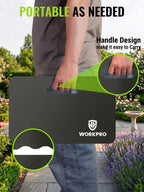 WORKPRO Extra Thick Kneeling Pad, 1 Pack, Black, 17.5 x 11 x 1.5 in