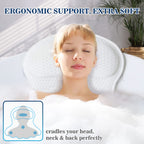 Ozyalo Bath Pillows for Tub, Luxury Bathtub Pillow for Head & Neck Support