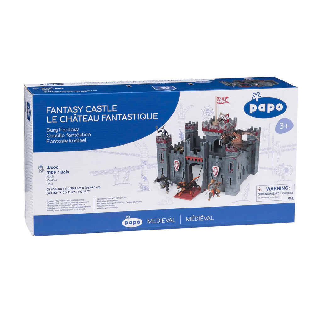 Papo - Medieval & Fantasy - Fantasy Castle - 60053 - Wooden playset for Figurines - Collectible - for Children - Suitable for Boys and Girls - from 3 Years Old