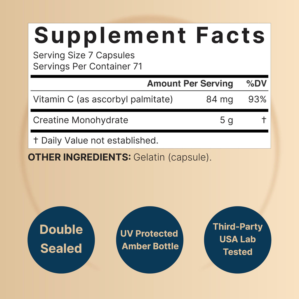 NatureBell Creatine Monohydrate Capsules 5,000mg Per Serving, 500 Count | Micronized, Unflavored Creatine Pills | Pre-Workout & Muscle Strength Support | Easy to Swallow, Filler-Free | 71 Servings