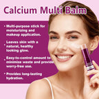Calcium Enriched Multi Balm Stick, Collagen Moisturizing Stick, Nourishing Calcium Volume Multi-Purpose Balm, Skin Care All In One for Face, Eyes, Neck, Hydrating & Firming For All Skin Type 9g(3)