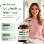 Enerra Ovouria Breath and Gut Balance – Gut Health Probiotic with Magnesium Citrate, Zinc Gluconate, Probiotic Blend, Fresh Breath, Chronic Halitosis & Gut Health – 30 Capsules