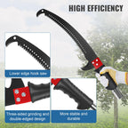 30 Ft Manual Pole Saw, Extendable Tree Pruner Blade and Scissors Set