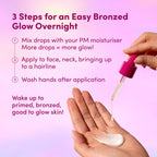 Coco & Eve Sunny Honey Bronzing Face Tanning Drops (Medium Glow) for Natural Self Tanning Hydrating Hyaluronic Acid. Gradual Face Tanning Serum. Indoor Sunless Moisturizing Self Tanner (1 fl oz)