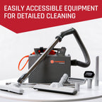 Hoover Commercial PortaPower Lightweight Canister Vacuum Cleaner, Bagged Canister Vac with Attachments, 2-in-1 Vac and Blower, Corded Vacuum Cleaners for Commercial Use