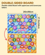 JoyCat Mystery Alphabet Box for Kids 52 PCS Letters Sorting Matching Game Activities Letter Sounds Fine Motor Learning Toys for Preschool Kindergarten Classroom - Easter Basket Stuffers Gifts