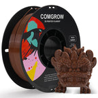 Comgrow PETG 3D Printer Filament 1.75mm, High Precision and Tough 3D Printer Filament 1kg (2.2LBS), Dimensional Accuracy +/- 0.02 mm, Fit Most 3D Printers Coffee