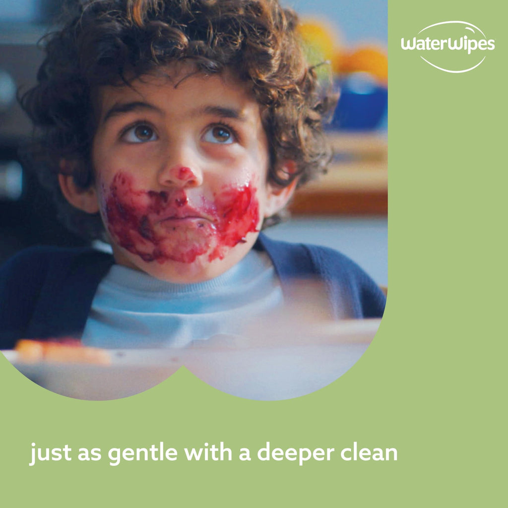 WaterWipes Sensitive+ Baby & Toddler Wipes, 3-In-1 Cleans, Cares, Protects, 99.9% Water, Textured Clean, Unscented & Hypoallergenic, 720 Count (12 Packs)