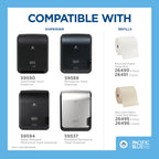 Pacific Blue Ultra 8" High-Capacity Automated Touchless Paper Towel Dispenser Starter Kit by GP PRO (Georgia-Pacific), Black Dispenser (59590) 1 White Towel Roll (26491)