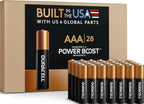 Duracell Coppertop AAA Batteries, 28 Pack, 12-Year Shelf Life, Storage Tray