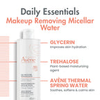 Avène Micellar Lotion Cleansing Water - Soap-Free 3-in-1 Cleanser, Toner, Make-up Remover - All Skin Types - Non-Comedogenic - 6.7 Fl Oz