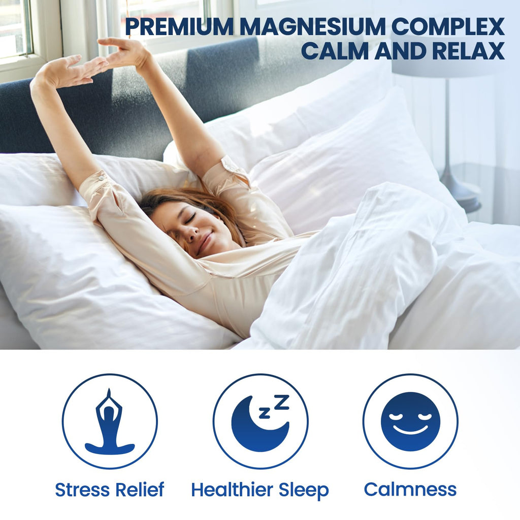 Magnesium Glycinate Liquid Drops 500mg - Triple Magnesium Complex Supplement with Citrate, Malate, Ashwagandha, L-Theanine, Vitamin B6 for Sleep, Stress Relief, Muscle, Pineapple Flavor 4 Fl Oz